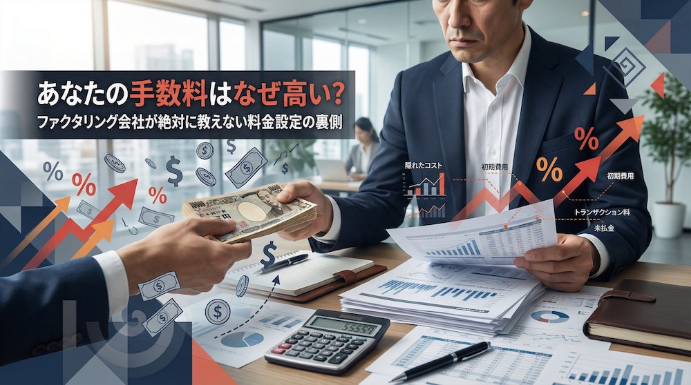 あなたの手数料はなぜ高い？ファクタリング会社が絶対に教えない料金設定の裏側