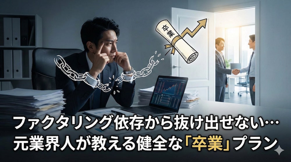 ファクタリング依存から抜け出せない…元業界人が教える健全な「卒業」プラン